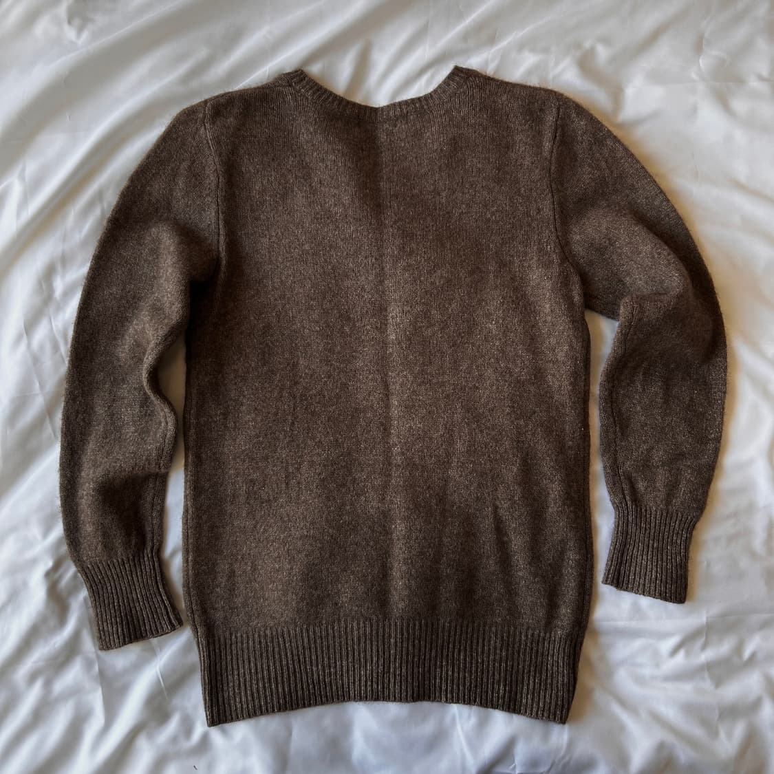 빈티지 울 브라운 니트 상품이미지5