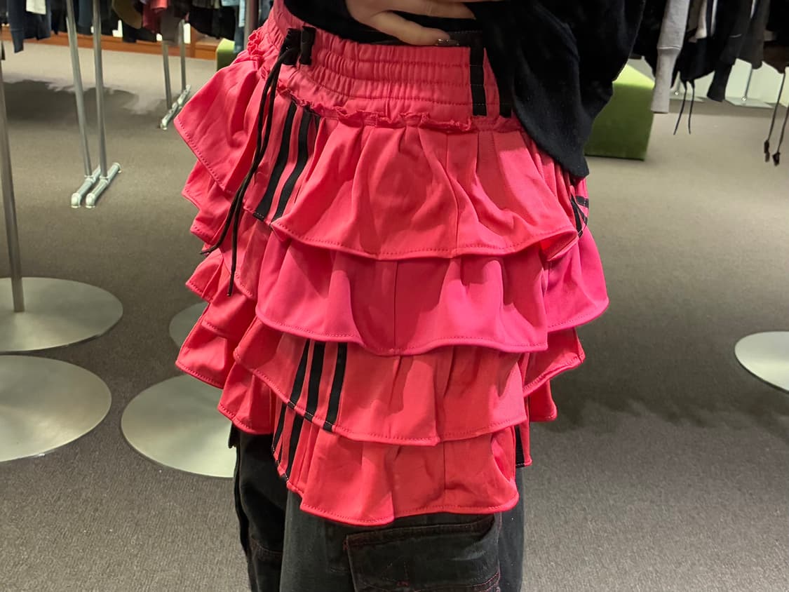 85)Adidas vintage 스포티 캉캉 핑크 스커트 상품이미지2