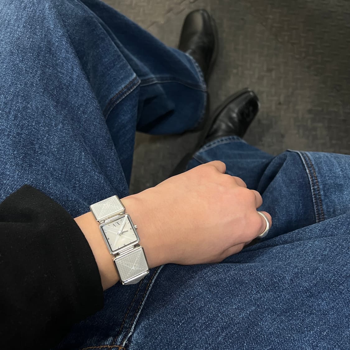 [유일매물] A|X 알마니 익스체인지 메탈 시계 사각 프레임 상품이미지8