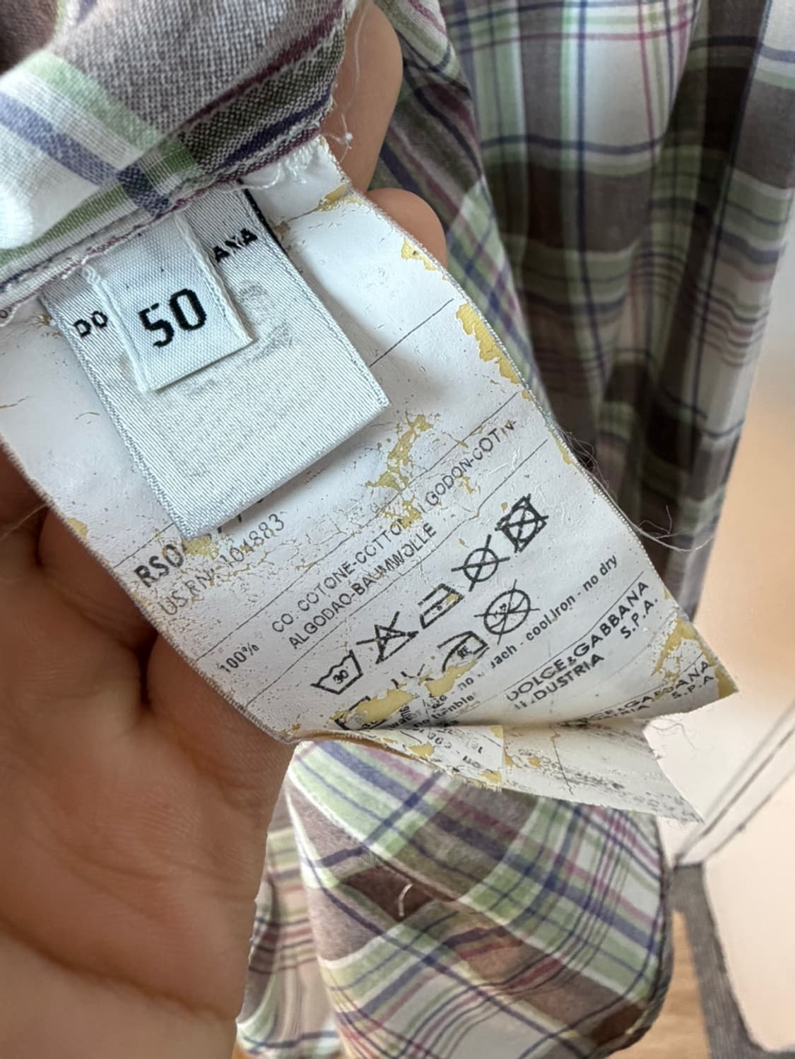 돌체앤가바나 체크 웨스턴 셔츠 상품이미지6