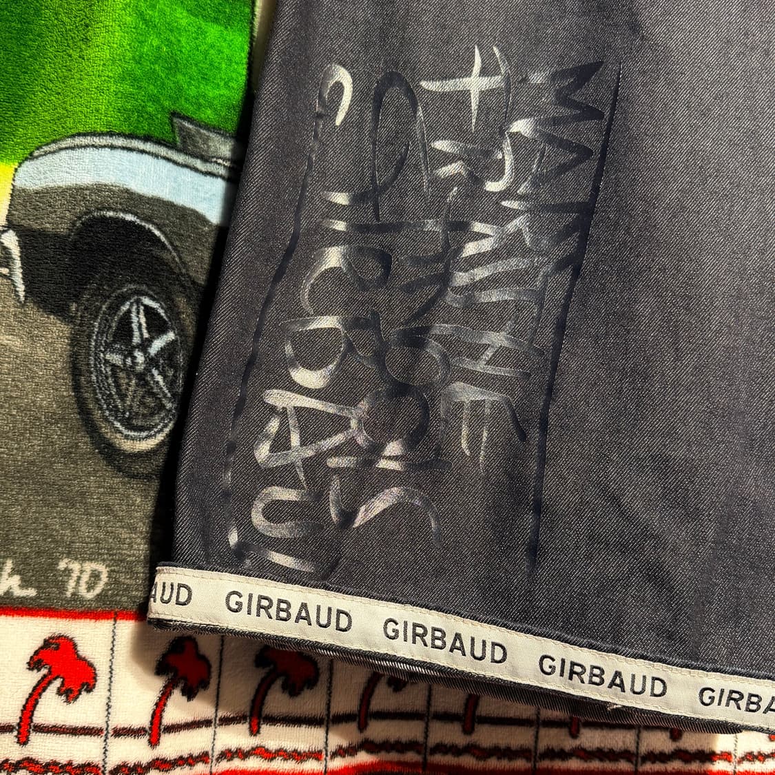 마리떼프랑소와저버 00s 데님 버뮤다 팬츠 30 흑청 반바지 상품이미지2