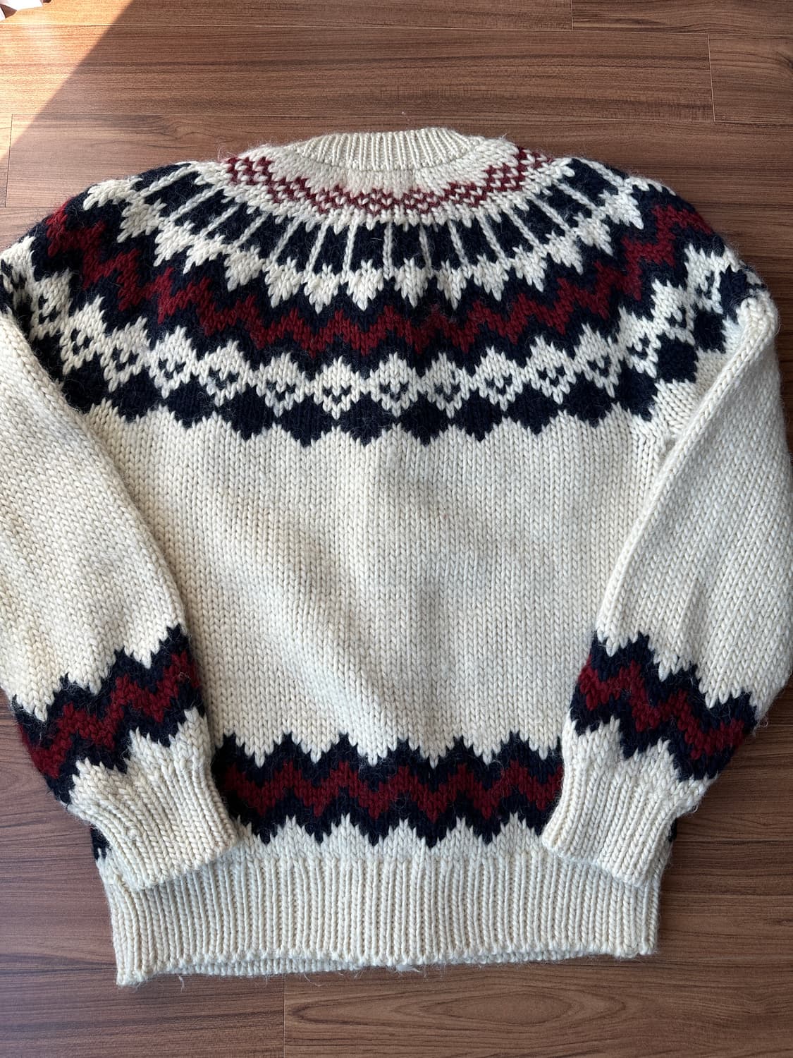 노르딕 페어아일 울 헤비니트 가디건 L 상품이미지8