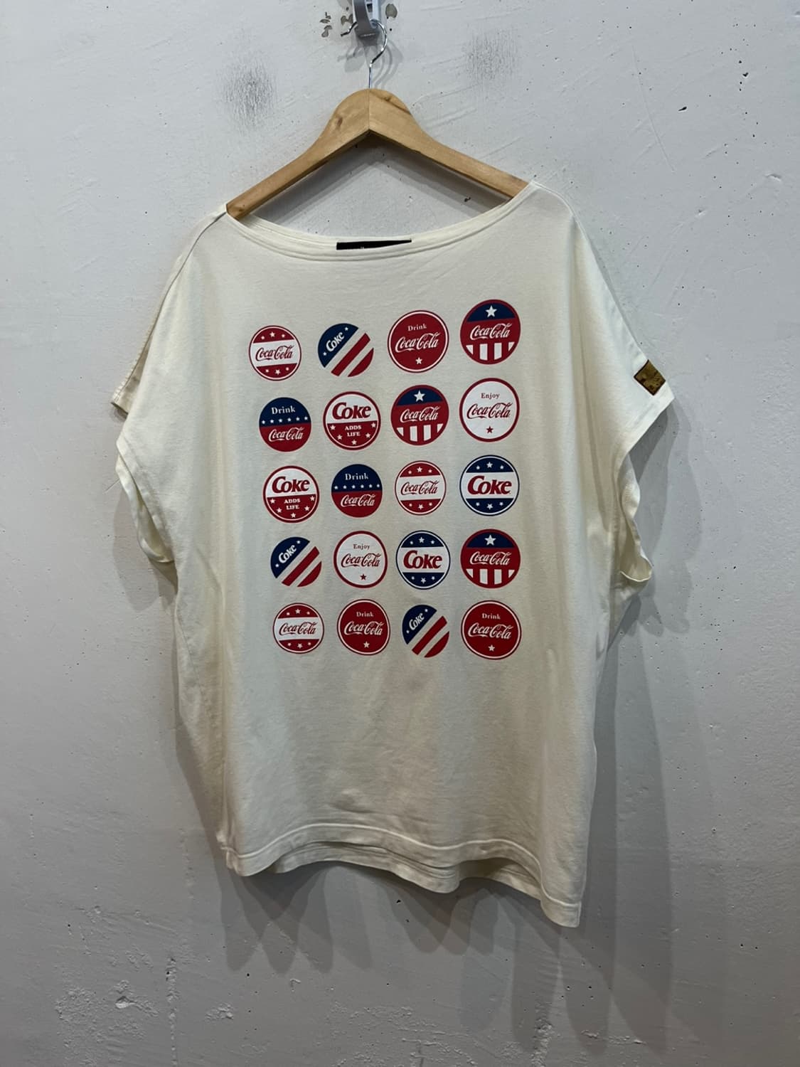 메르시보꾸 코카콜라 루즈핏 티셔츠 탑 Made in JAPAN 상품이미지1
