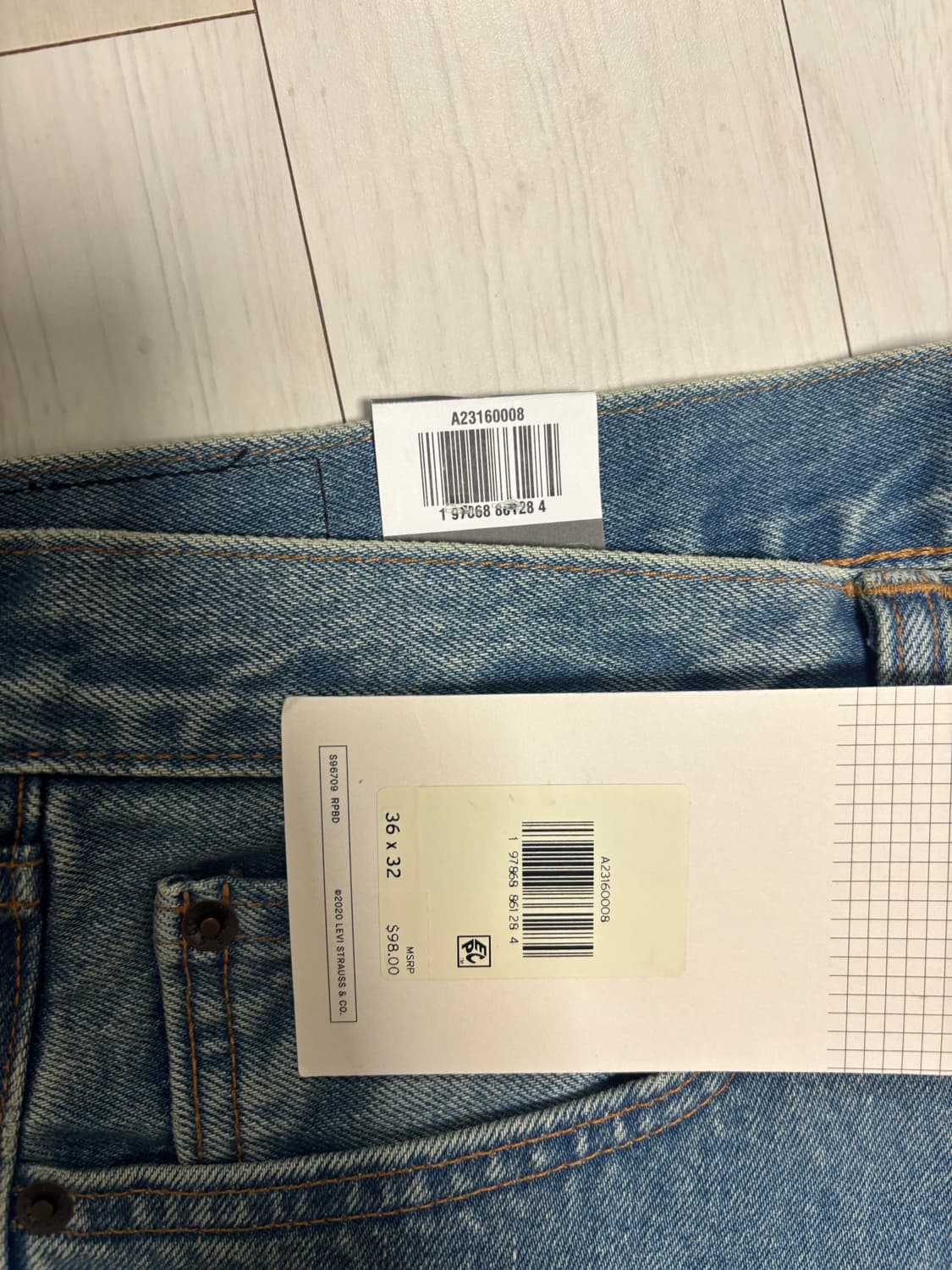 리바이스 스케이트 배기 36x22 상품이미지2