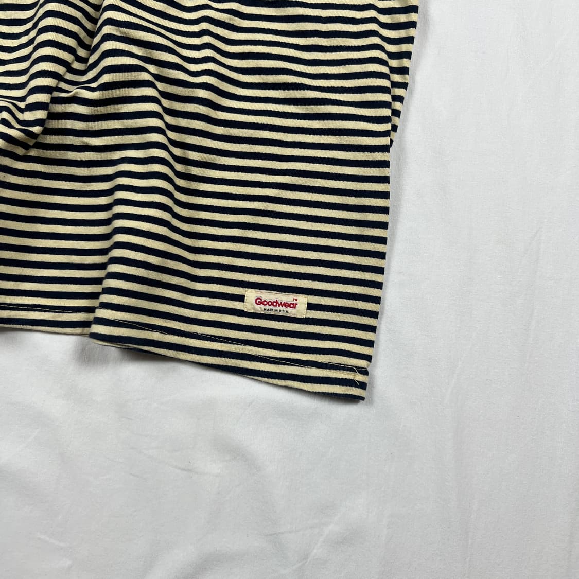 90‘s goodwear 스트라이프 반팔티 상품이미지5