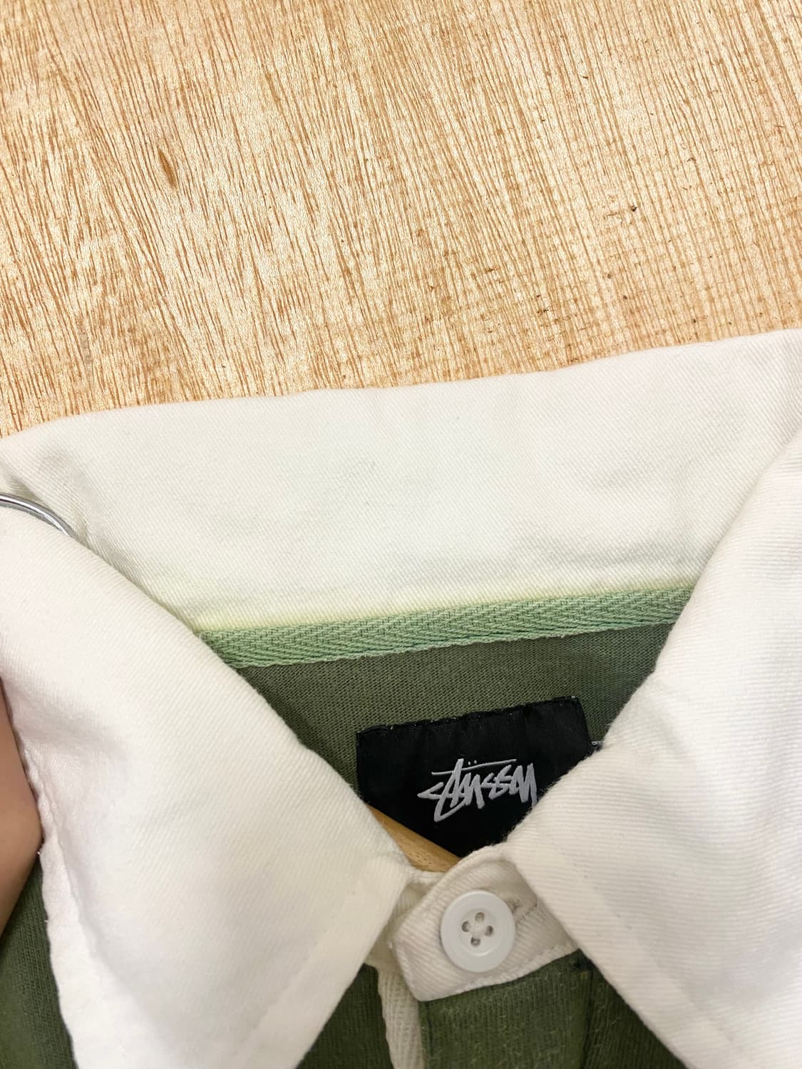 STUSSY bleach washed collar t-shirts 스투시 상품이미지8