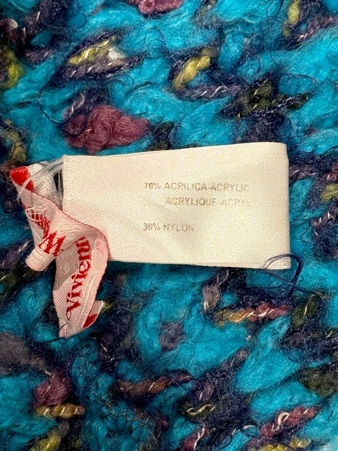 비비안웨스트우드 블루 퍼플 그라데이션 넥워머 머플러 상품이미지6