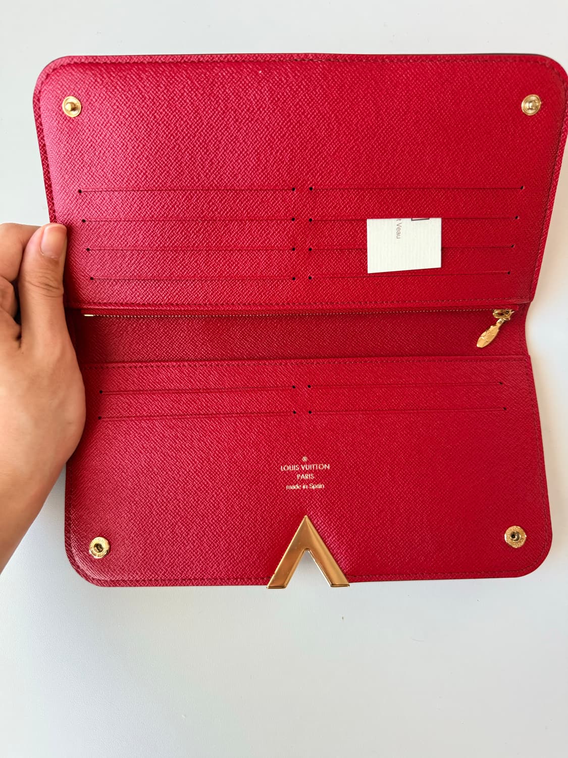 루이비통 모노그램 기모노 장지갑 레드 상품이미지3