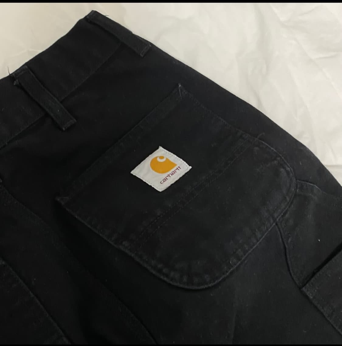 칼하트 더블니 팬츠 블랙 상품이미지3