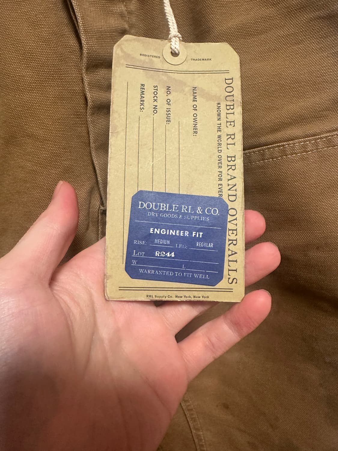 RRL 더블알엘 엔지니어 핏 오버롤 31x30 상품이미지2