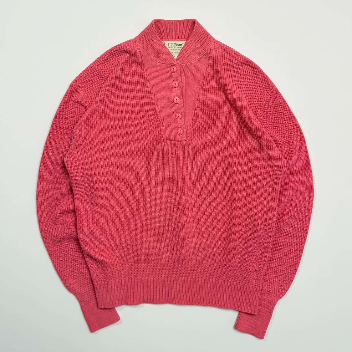 8-90s L.L.bean USA 5 button sweater knit 상품이미지1