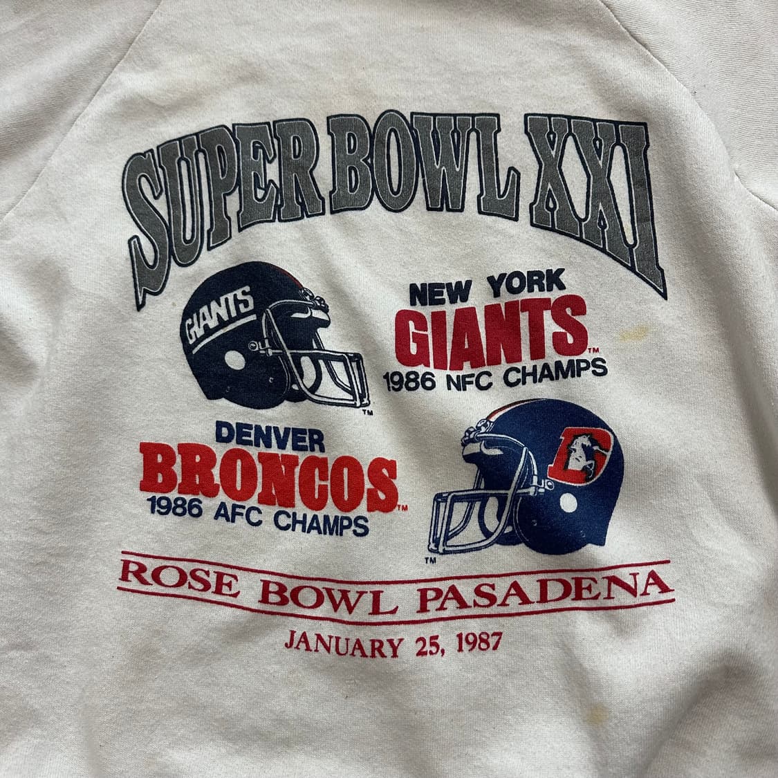 1987 Super Bowl XXI Sweatshirt 상품이미지2