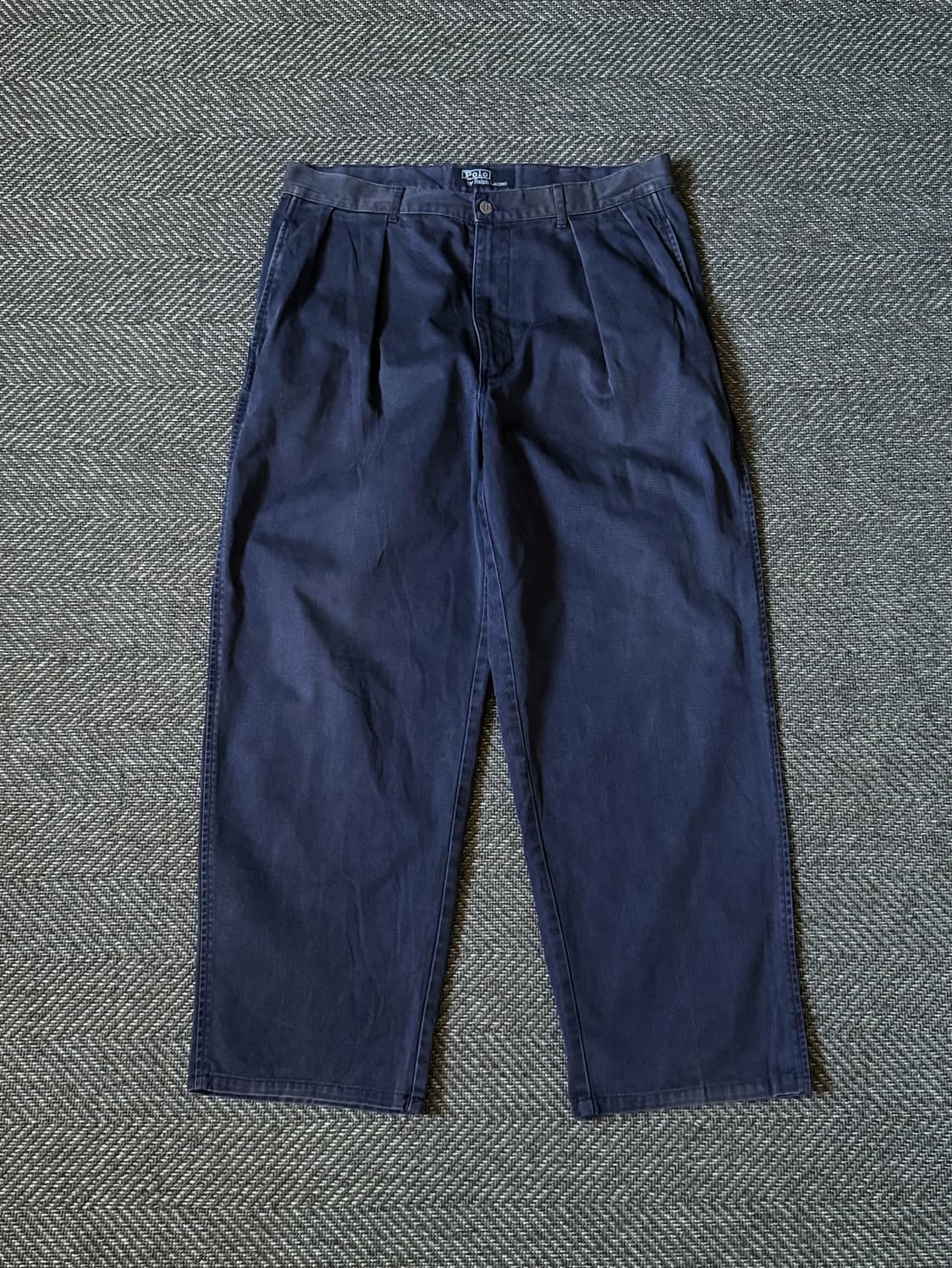 (34) 90s 폴로 랄프로렌 올드라벨 더블 플리츠 치노 팬츠 상품이미지1