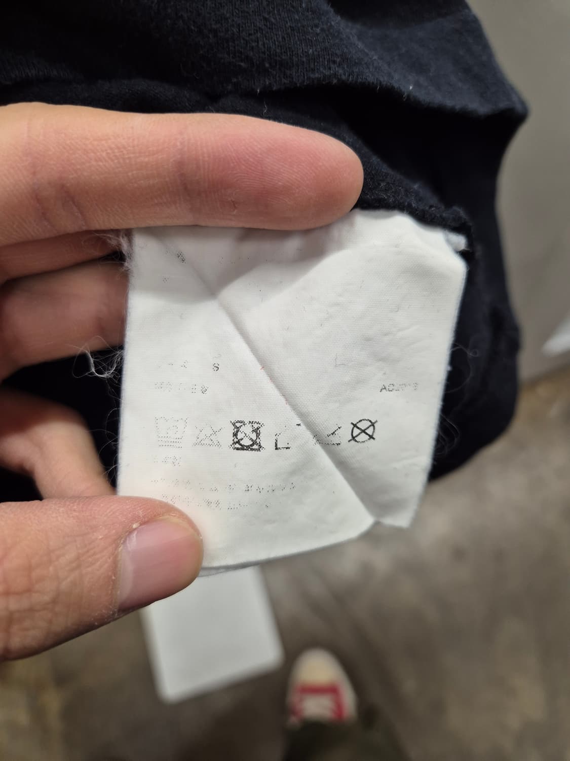 꼼데가르송 CDG 롱슬리브 티셔츠 블랙 S 상품이미지6