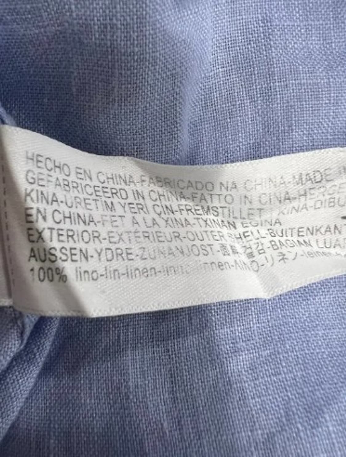 마시모뚜띠 남성 스카이블루 린넨긴팔셔츠 L 상품이미지7