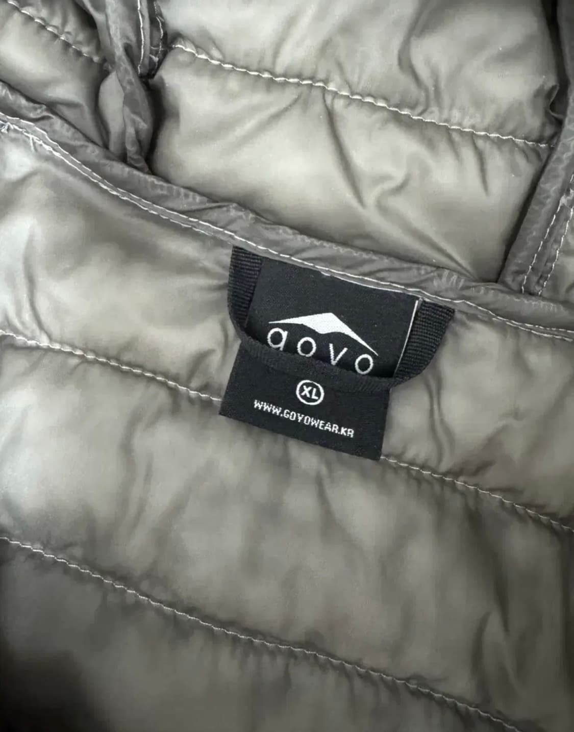 고요웨어 그레이 경량패딩 판매합니다 XL 상품이미지4