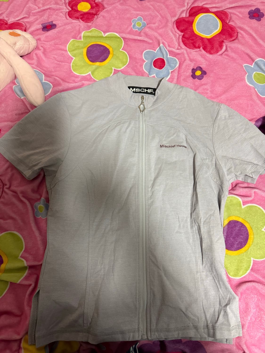 미스치프 모크넥 집업 퍼플그레이 L사이즈 상품이미지2