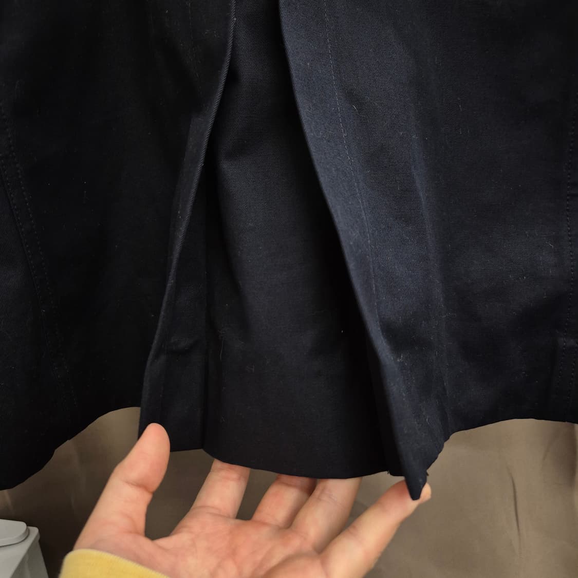 산드로 슬림핏 클래식 더블 브레스티드 트렌치코트 M 상품이미지7