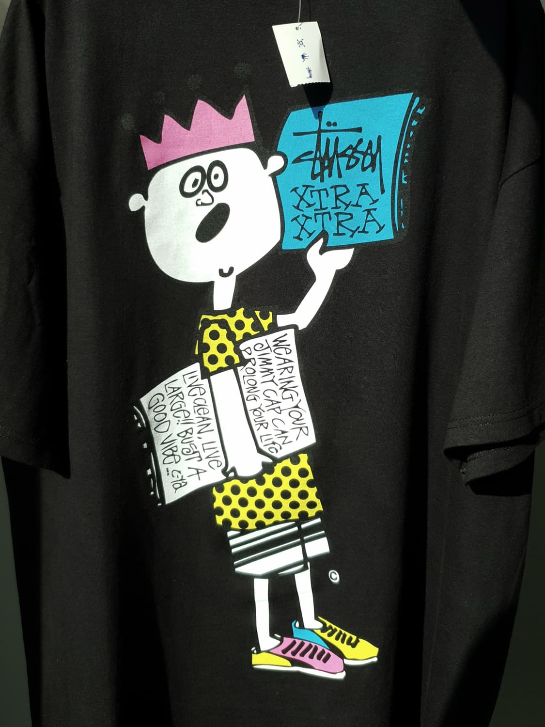 00, 90s STUSSY print tee 상품이미지6