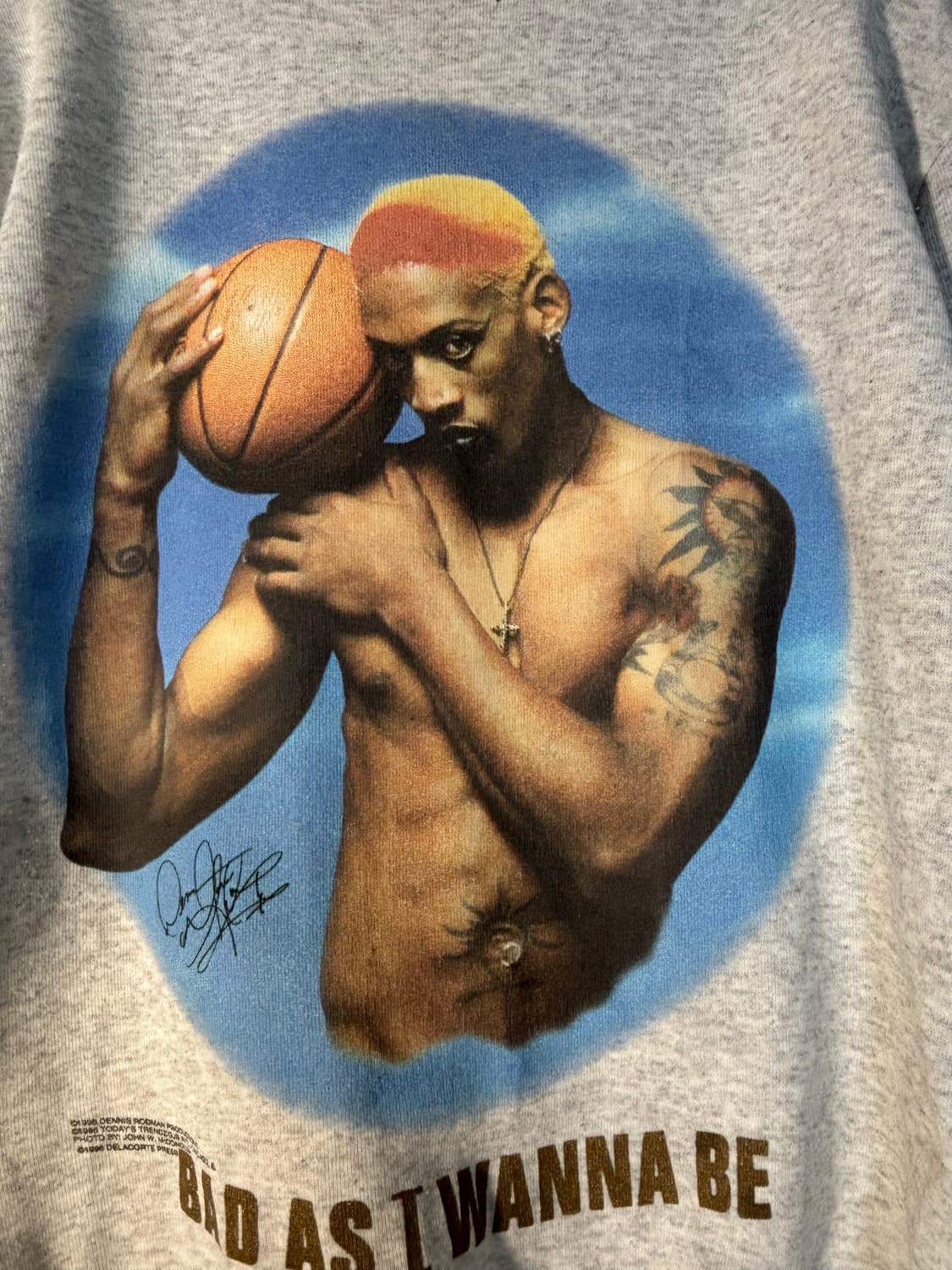 90s USA 데니스로드맨 스웻셔츠 맨투맨 빈티지 상품이미지3