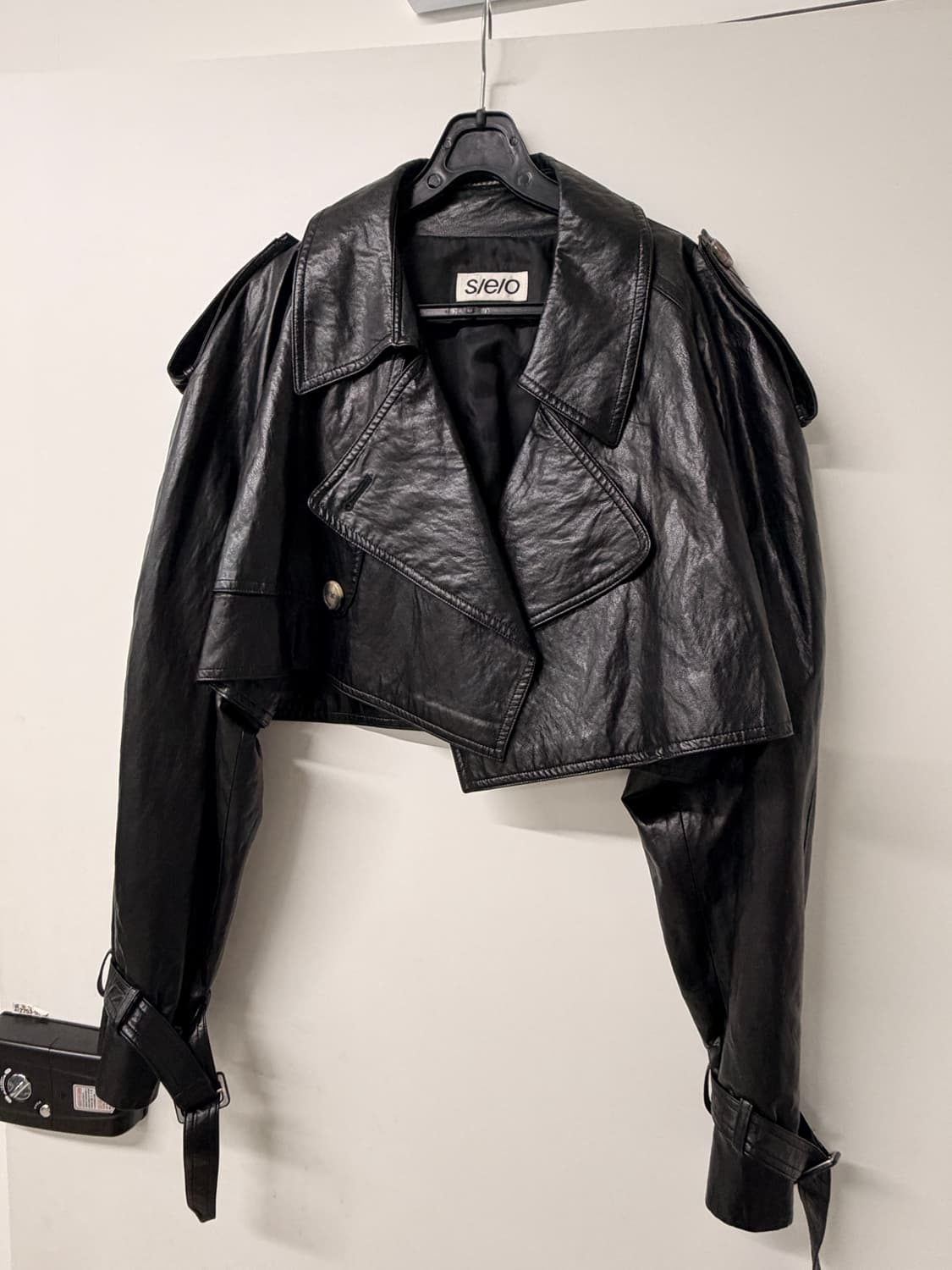 에스이오 S/e/o 블랙 크롭 라이더 자켓  상품이미지1