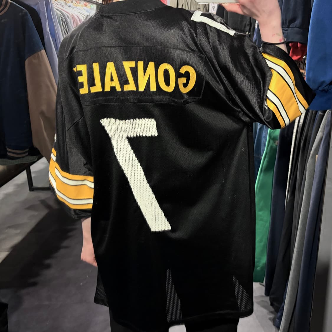 [IM] NFL Puma 피츠버그 스틸러스 GONZALE NO.7 블랙 상품이미지6