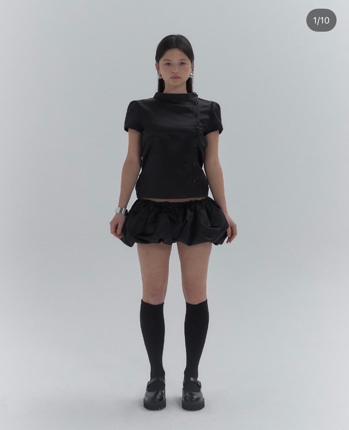 카나리 셋업 kanari 벌룬스커트 상품이미지1