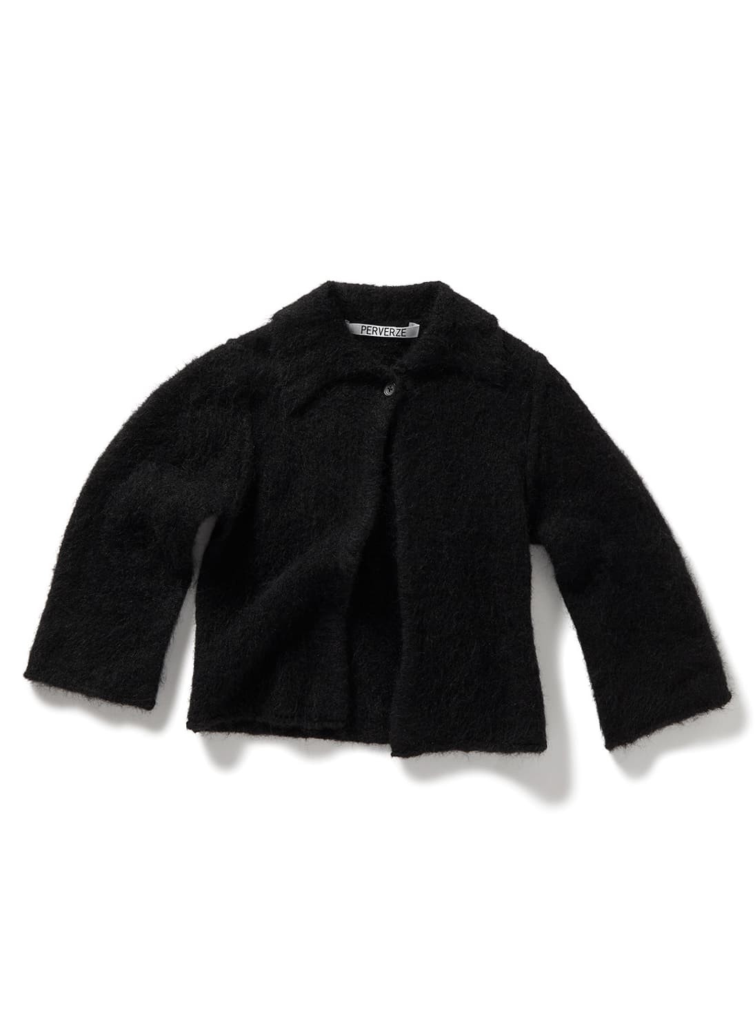 [F]퍼버즈 25fw Fluffy 알파카 가디건/블랙 상품이미지3