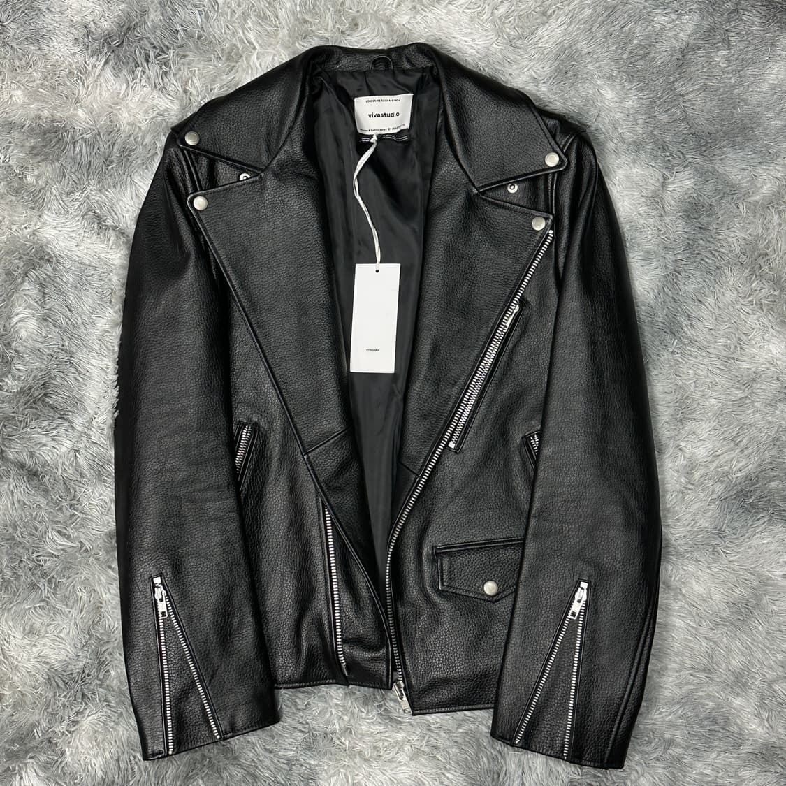 비비스튜디오 레더 라이더자켓 s 상품이미지1