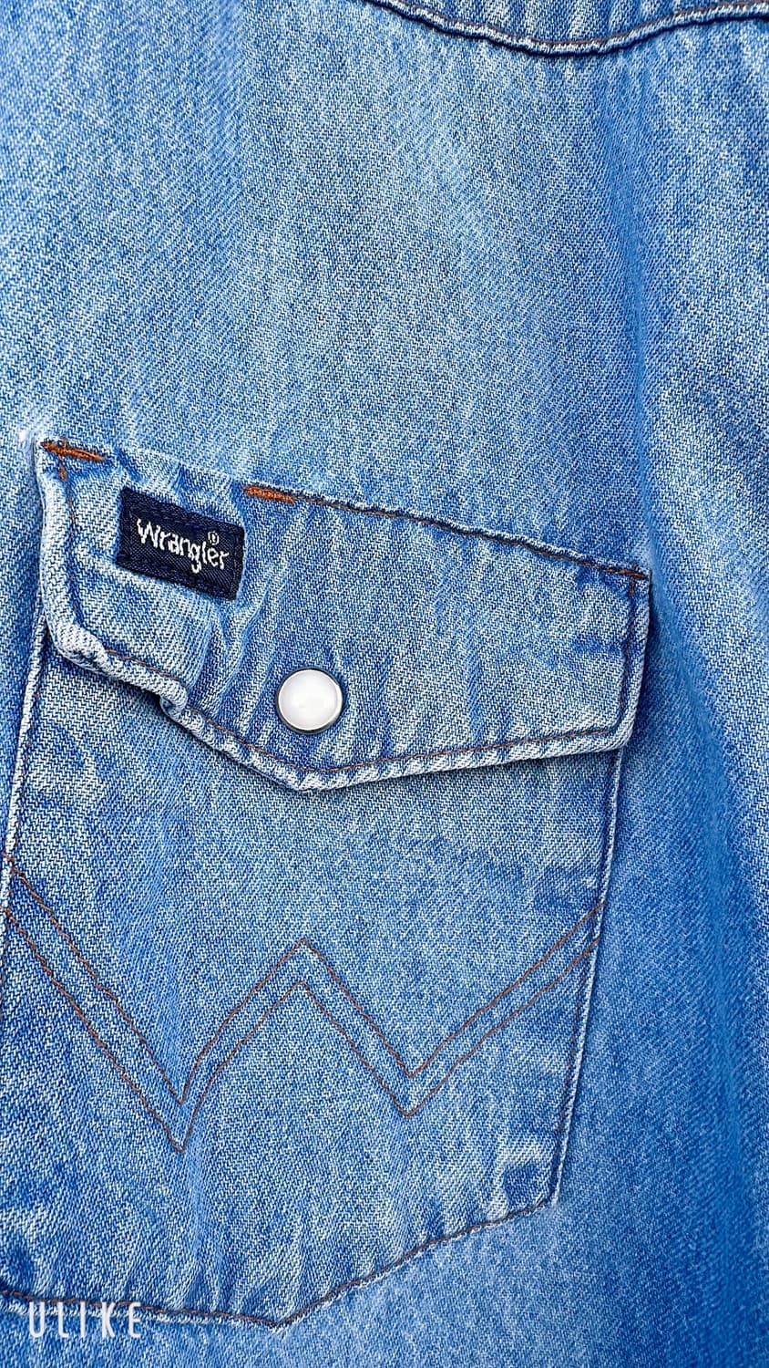 90년대 랭글러(Wrangler)의 데님 웨스턴 셔츠 상품이미지4
