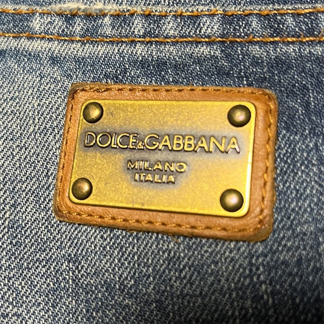 Dolce & Gabbana [14] 메탈플레이트 데미지 데님 상품이미지1