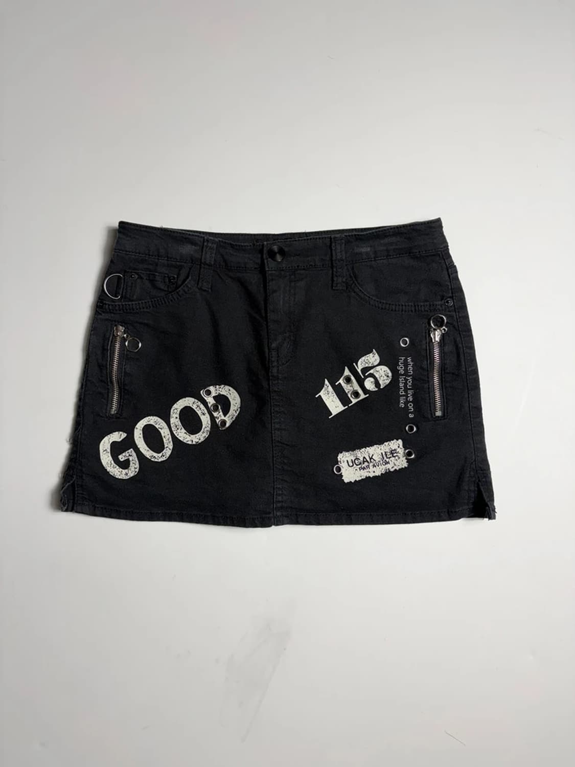 Glamorous Y2K 텍스트 레터링 미니 스커트 R1938 상품이미지1