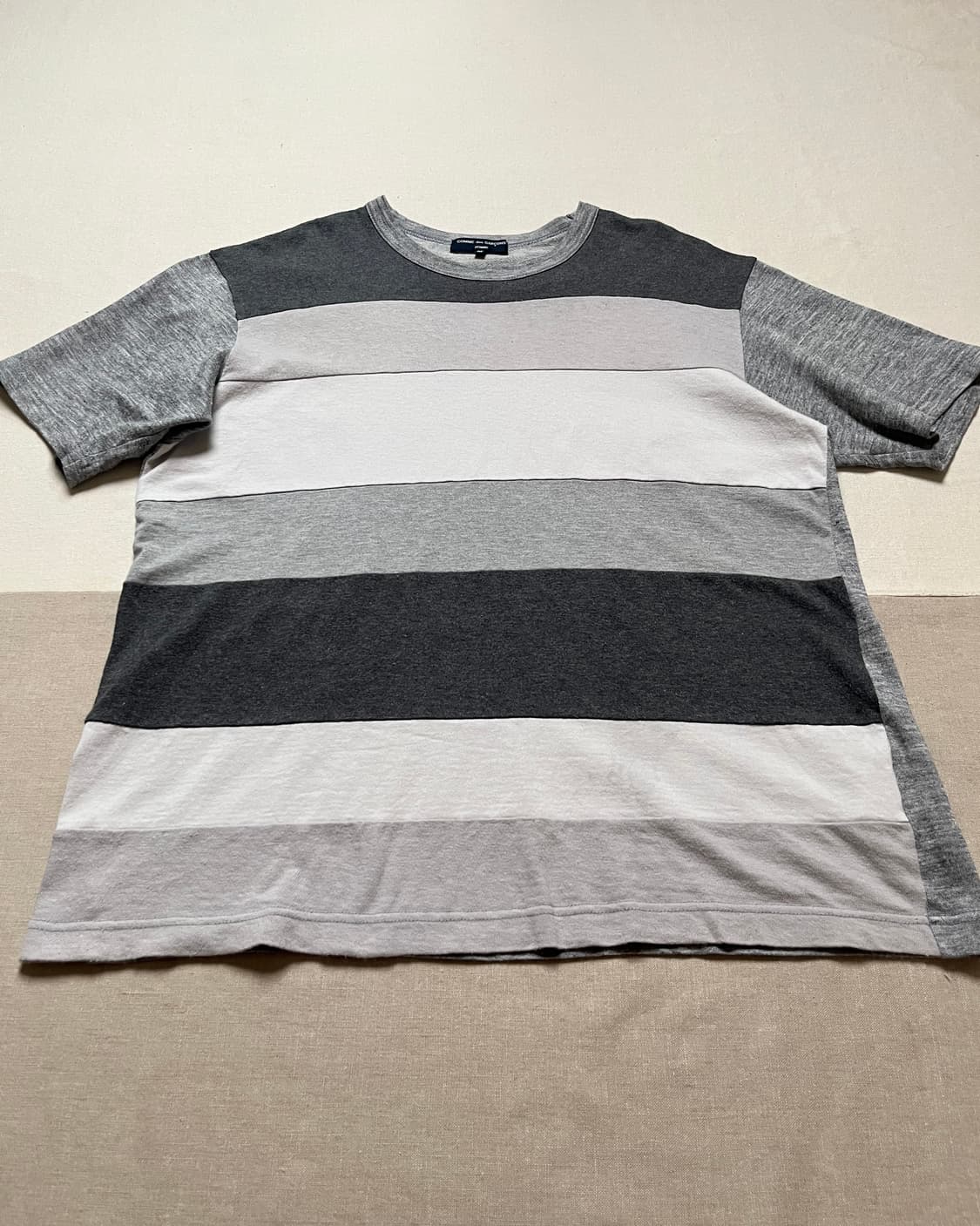 꼼데가르송 옴므 소재전환 반팔 니트 comme des garcons 상품이미지6