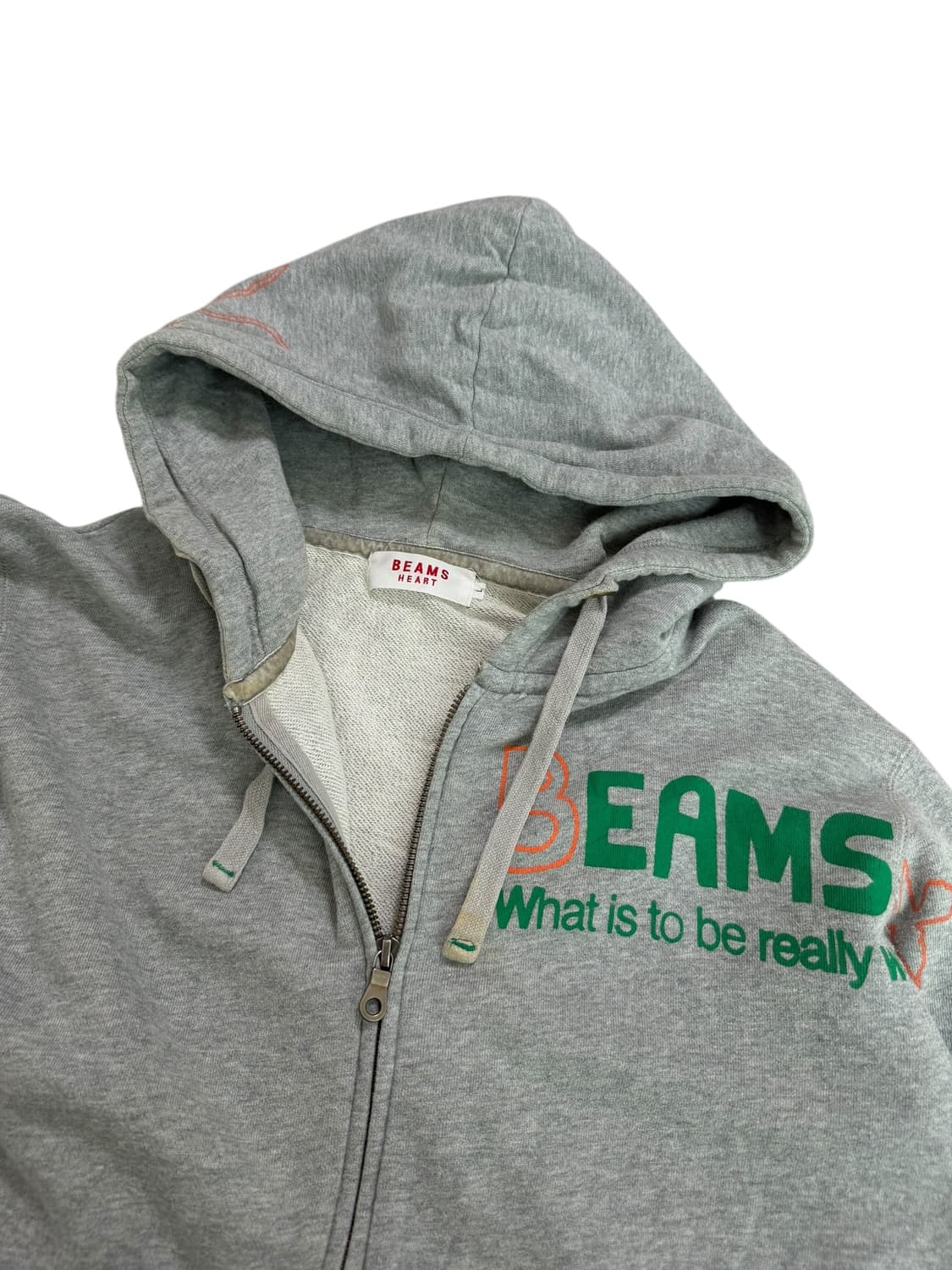 빔즈 하트 그레이 후드집업 상품이미지6