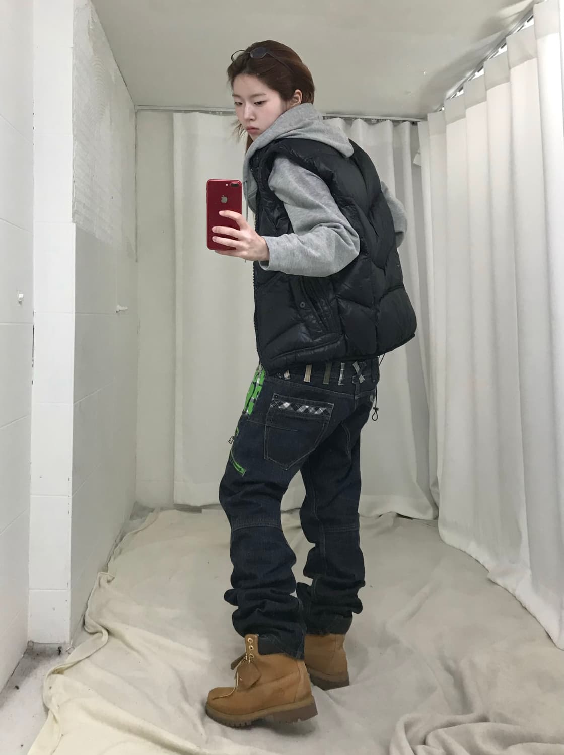 디젤 바니쉬 패딩 조끼 상품이미지1