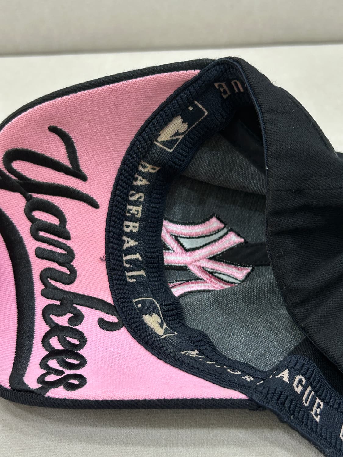 MLB 뉴욕 양키스 블랙 핑크 볼캡 야구 모자 xs-s 상품이미지8