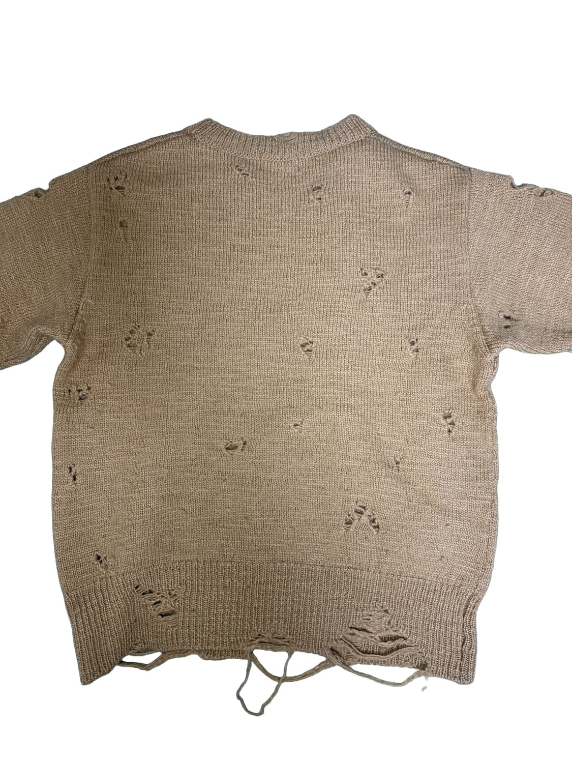 베드jw포드 BED JW FORD 탄 울 볼로 크루 스웨터 카멜 1 상품이미지8