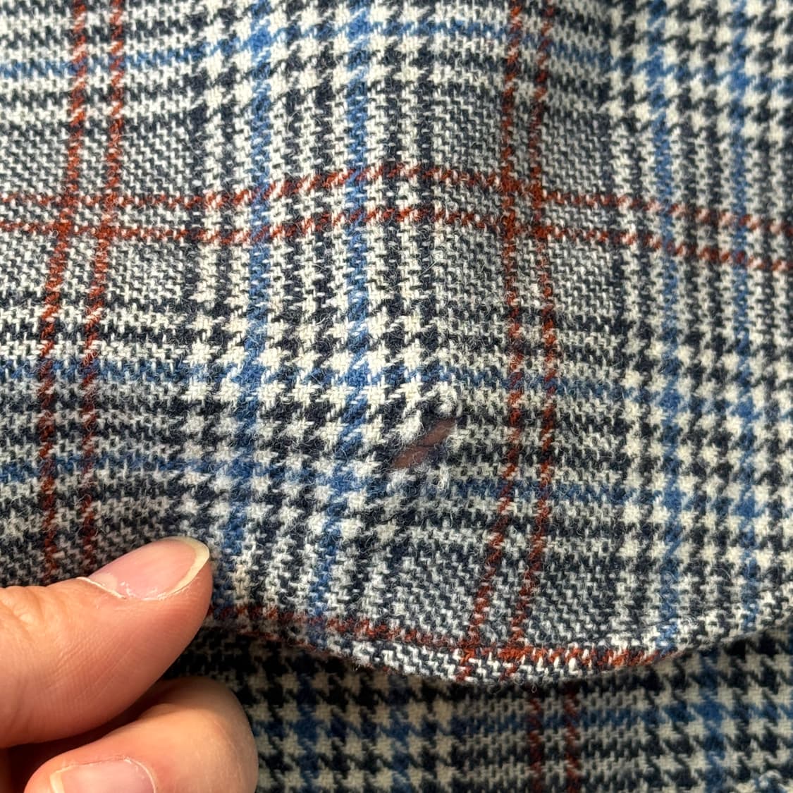 펜들턴 80s 배색 울 그레이 체크셔츠 L 상품이미지7