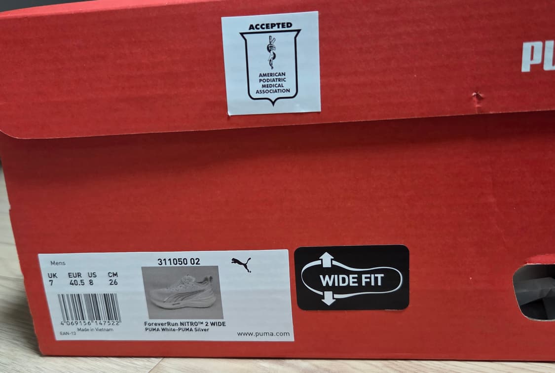 푸마 포에버런 나이트로2 와이드 260 팝니다 상품이미지6