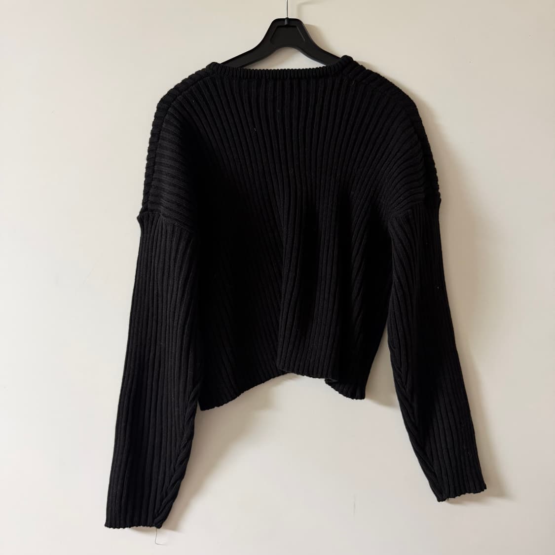 새상품 여자 라운드넥 가디건 (블랙) 상품이미지3