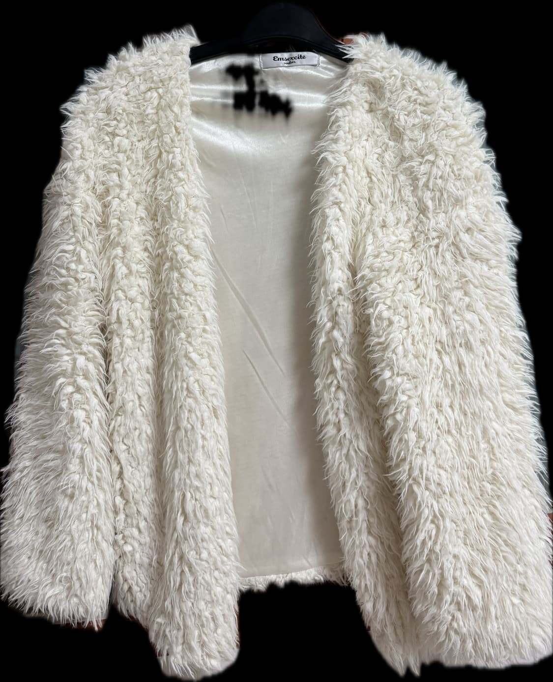 화이트 털 가디건 상품이미지1