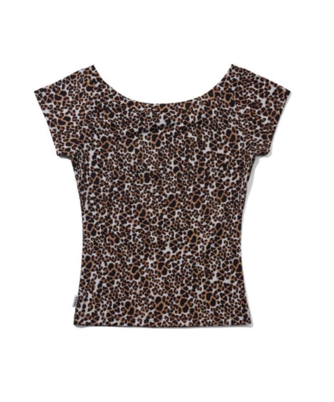 YOUHEE LEOPARD LETTERING TSHIRTSBROWN YH 상품이미지2