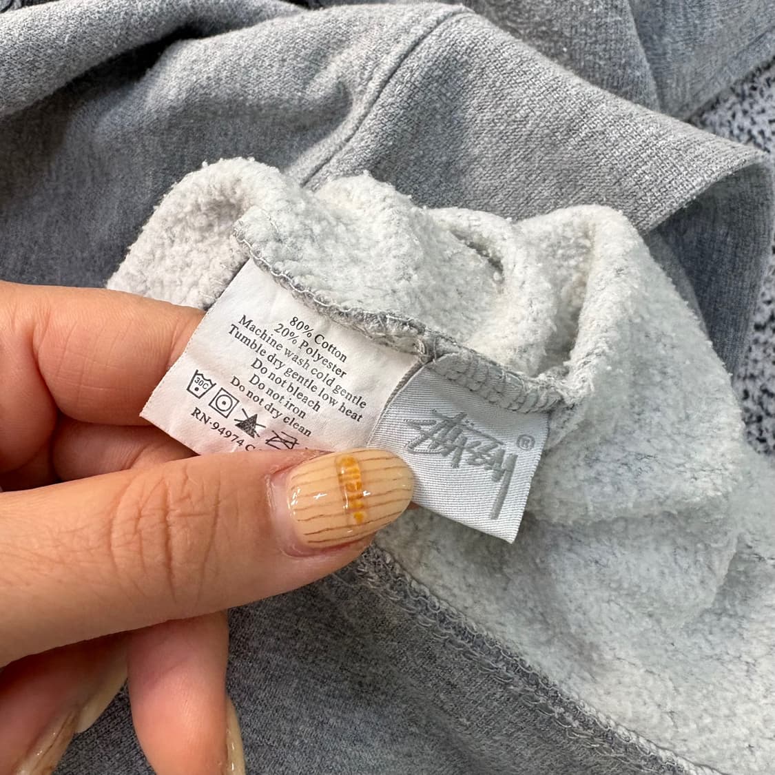 M 빈티지 긴팔티 기모 맨투맨 0428J 상품이미지5