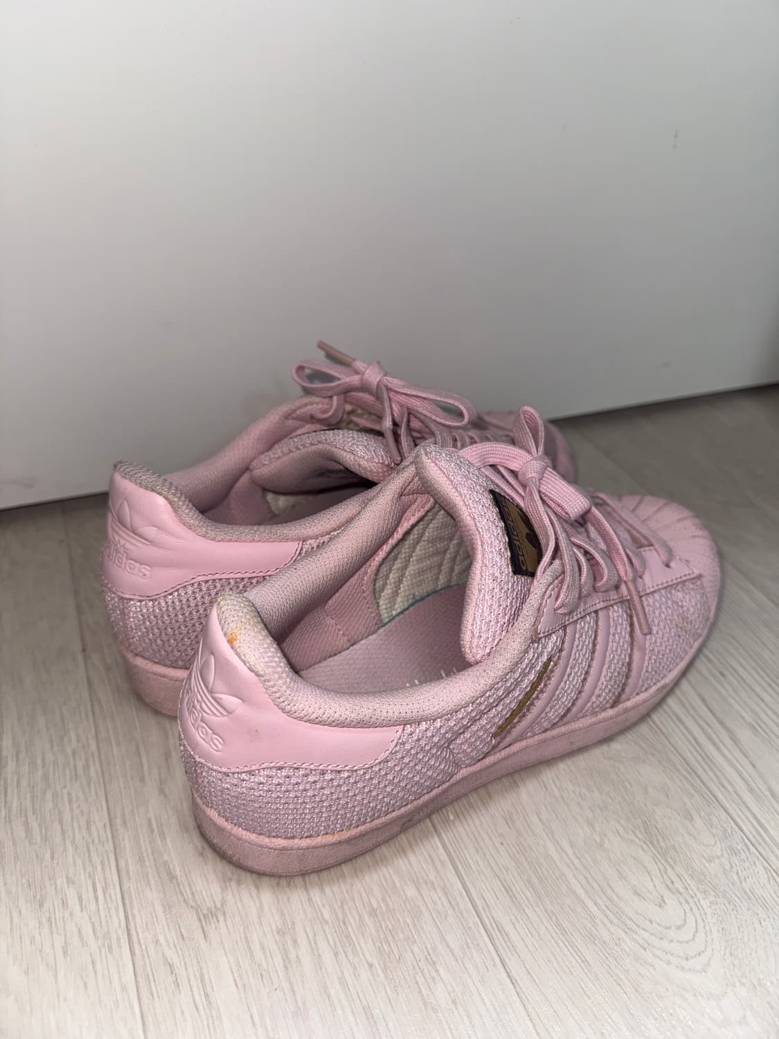 아디다스 슈퍼스타 핑크 운동화 갸루 상품이미지2