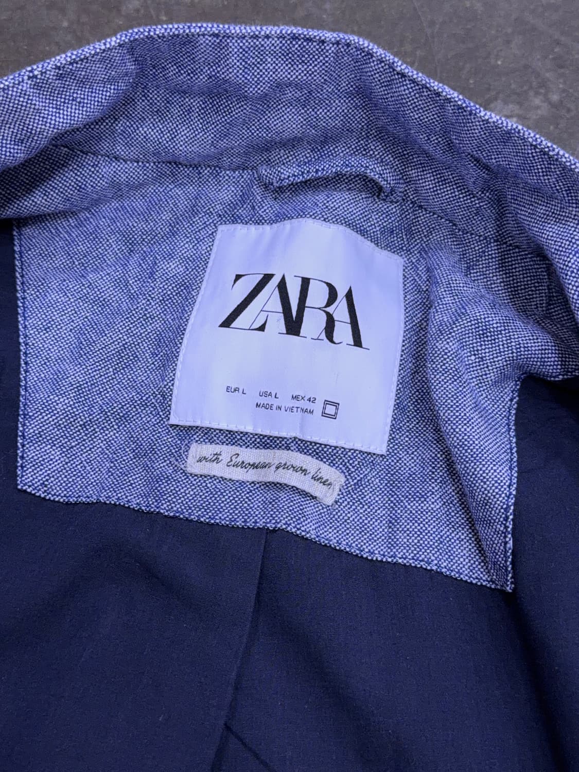 자라 린넨 블루종 점퍼 자켓 L 상품이미지8