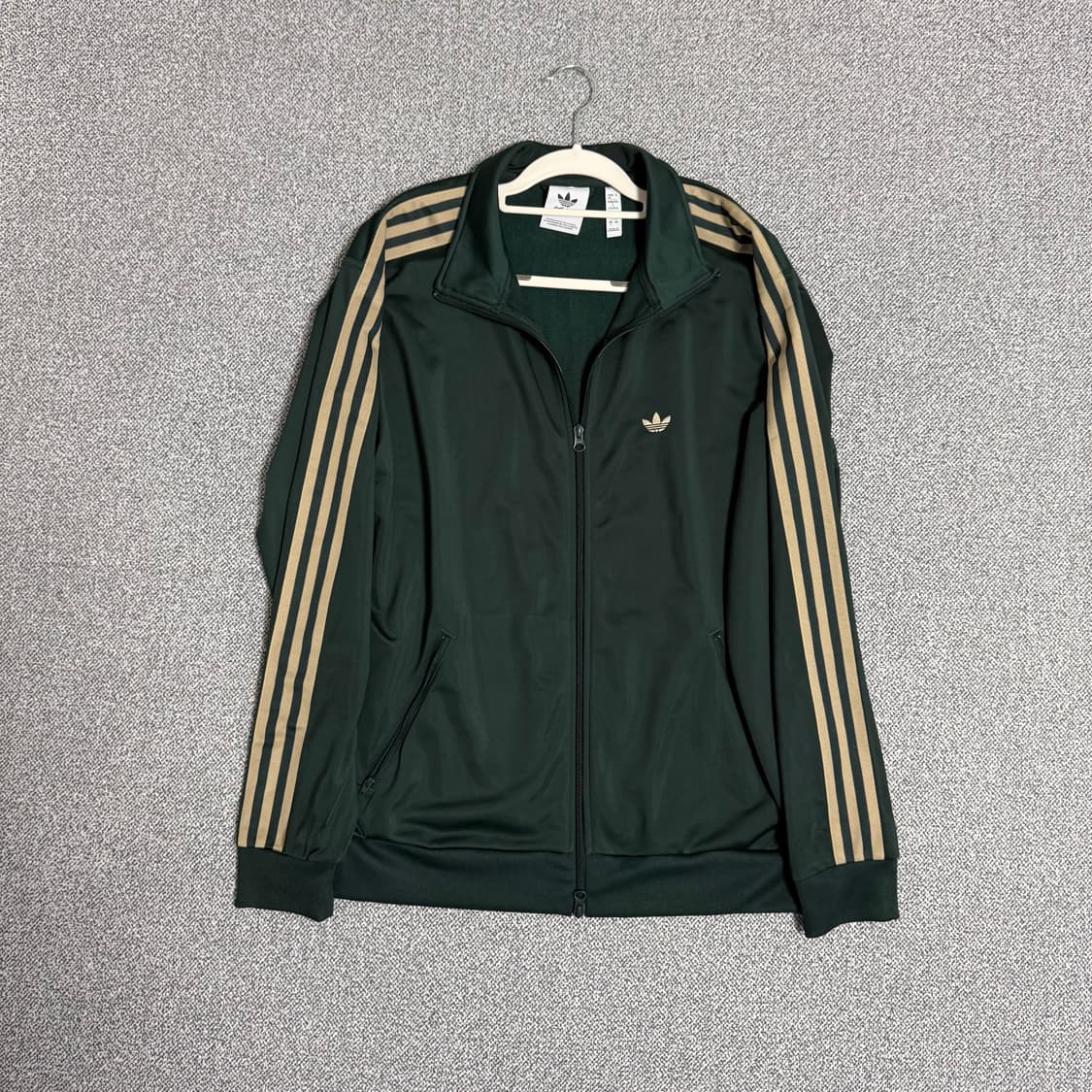 아디다스 BB베켄바우어 져지 쉐도우 그린 S 오버핏 트랙탑 딥그린 상품이미지1