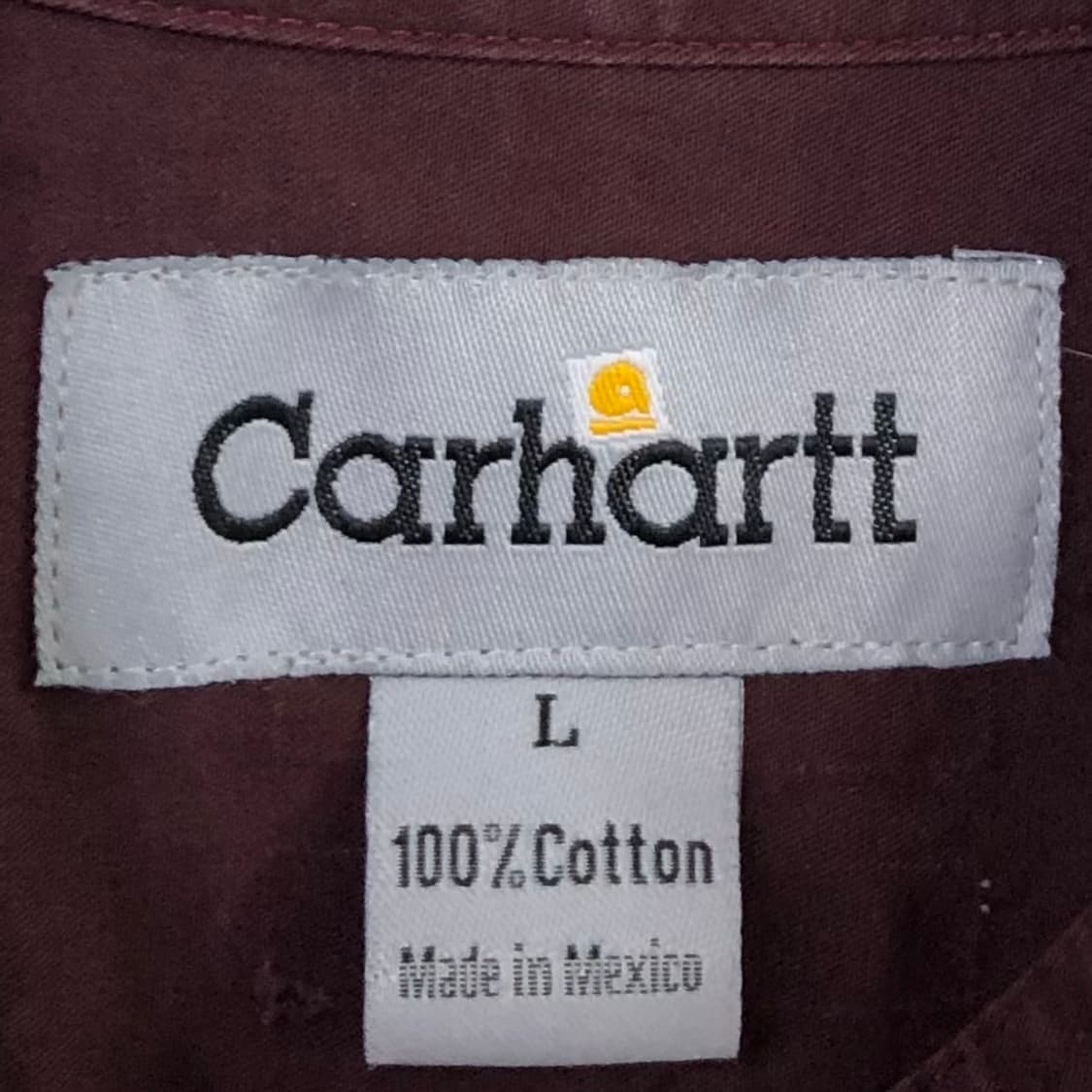 L 칼하트 버건디 워크 셔츠 상품이미지3