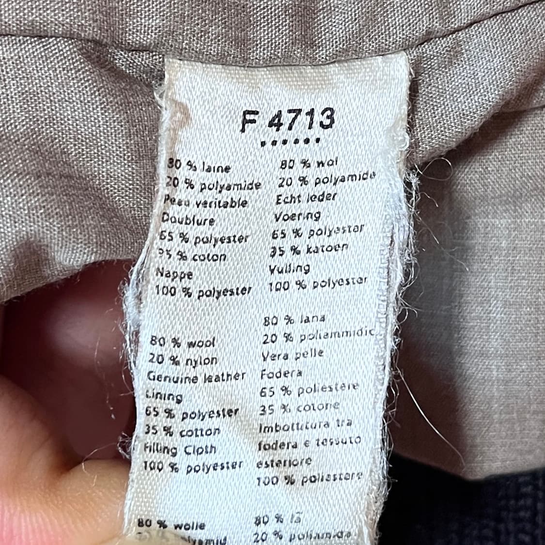 00s 라코스테 레더 슬리브 바시티 자켓 Made in Italy (DE 상품이미지9