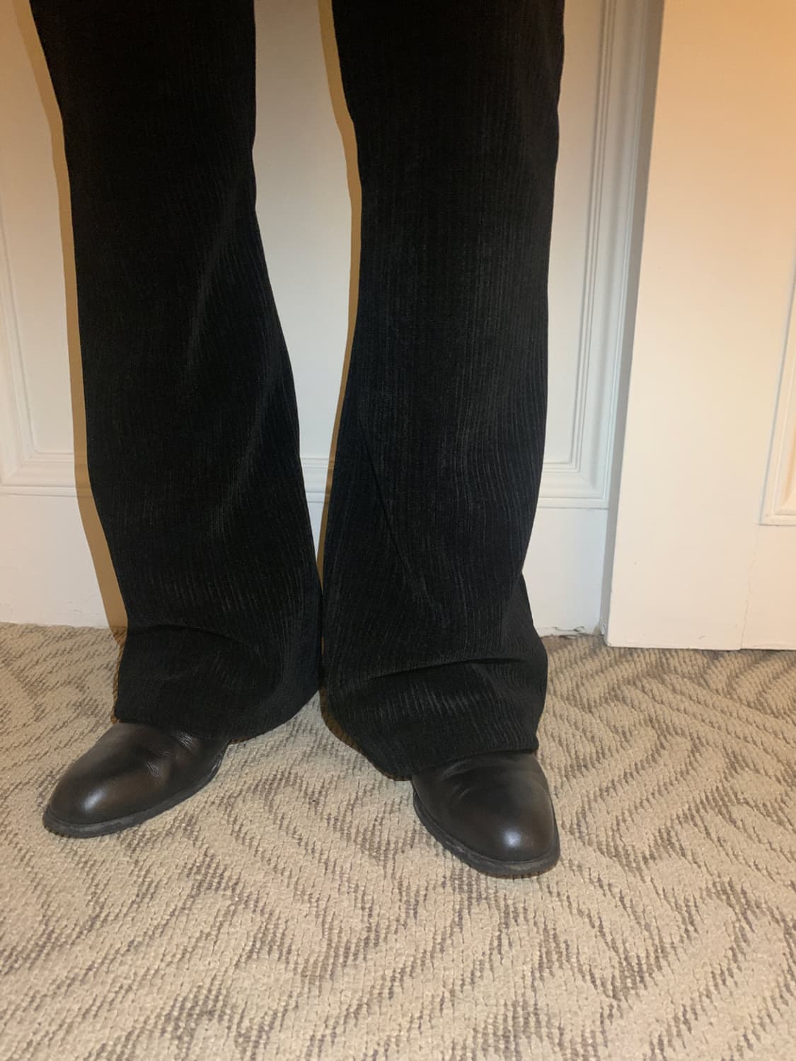 솔트 salt 벨로아 세미 부츠컷 팬츠 상품이미지6