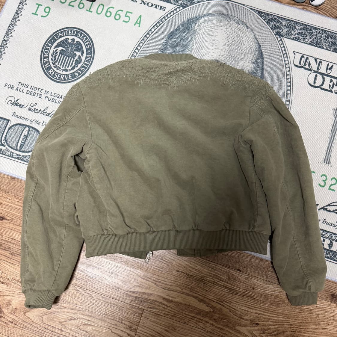 (os,새상품)emostance club 몰스킨 봄버 상품이미지2